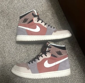 Nike Air Jordan 1 Zoom Air Canyon Rust Sail Pink Purple Size 12 W/ 10.5 US mens - Picture 1 of 5