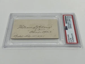 William Taylor Adams Oliver Optic Signed Autograph Cut PSA DNA - Picture 1 of 1
