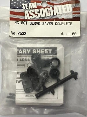 Team Associated 7532 Steering Servo Saver Complete RC10GT 1/10 Nitro RC10 - Image 1 of 2