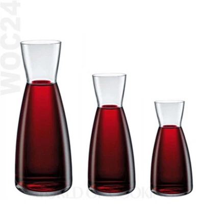 Glaskaraffe Glas Wein Saft Karaffe Karaffen GASTRO geeicht 0,25 0,5 1,0 - Bild 1 von 4