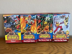 Rescue Heroes VHS Tapes Lot Of 4 Vintage Fisher Price Children's Action Series - Picture 1 of 2