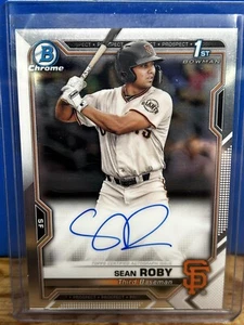 2021 Bowman Chrome - Prospect Autographs #CPA-SRO Sean Roby (AU, RC) - Picture 1 of 2