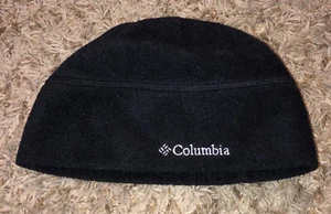 Columbia Boys Girls Unisex Small-Medium  ski cap Black/charcoal Gray Preowned 9” - Picture 1 of 2