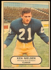 1968 OPC  POSTER INSERTS CFL FOOTBALL KEN NIELSON EX-NM WINNIPEG BLUE BOMBERS