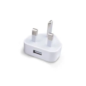 Adattatore di Alimentazione USB Universale Portatile Spina UK 3 Pin 5V 1A Caricatore da Parete per Telefoni - Foto 1 di 12