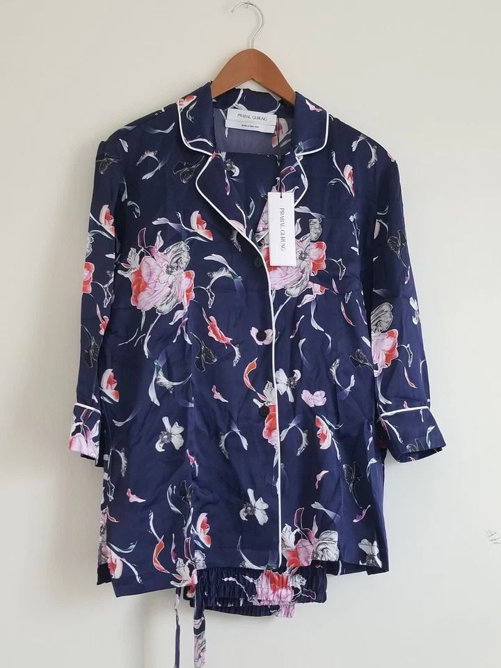 prabal gurung (traje pantalón estampado floral de seda) Foto 1 de 4