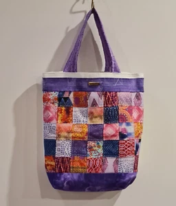 Tote Bag Womens Hand Made Patchwork Design New, with inside pocket EB133 - Picture 1 of 9