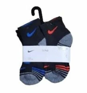 Nike Boys Cushioned Ankle Socks 6 pairs, XX-Small - Picture 1 of 1