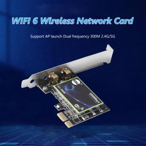 Carte réseau sans fil double bande PCI-E 1X, adaptateur Ethernet 600M Wi-Fi 6 FR - Photo 1/9