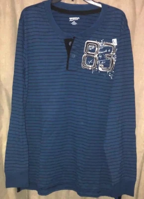 Arizona Jeans Company Invierno Otoño Estilo Gráfico Camisa Talla XXL Azul Foto 1 de 2