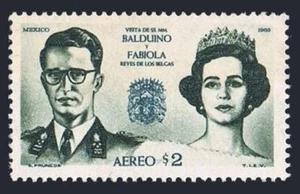 Mexico C306,MNH.Michel 1188. Visit of King Baudouin & Queen Fabiola,Belgium,1965 - Picture 1 of 1