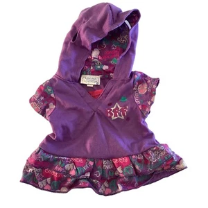 Build A Bear Workshop Hoodie Dress, PURPLE BFF Girl Outfit - Picture 1 of 4