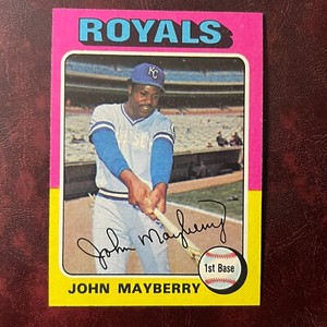 1975 Topps Set JOHN MAYBERRY #95 ROYALS NM/MINT+ *HIGH GRADE VENDING *TOUGH* a75