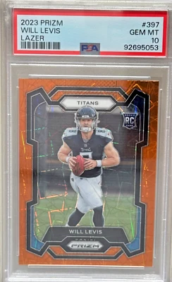 2023 Panini Prizm Will Levis Lazar PSA 10* - Image 1 of 2