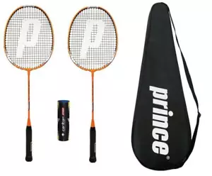 2 x Prince Power Vortex Badminton Rackets + Covers & 6 Shuttles - Picture 1 of 1