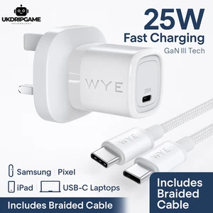 25W USB-C GaN Charger Kit + USB-C Cable–Fast Charging for iPhone, Samsung, iPad - Picture 1 of 26