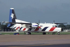 Diapositiva de avión 35 mm Fokker F-27 C-27 RNethAF en Mildenhall 1993 - Imagen 1 de 1