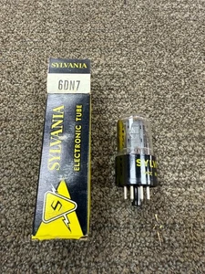 SYLVANIA 6DN7 Tubo ASPIRAPOLVERE VINTAGE - Foto 1 di 3