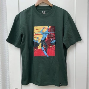 Tired City Duong Giap Men’s Size Large NWT Graphic T-Shirt Green Vietnam Skater - Picture 1 of 8