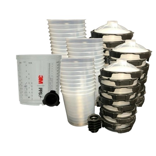 3M 26000 PPS 2.0 Painting Priming Lids & Liners & Cup Starter Kit 🔥(25 ...