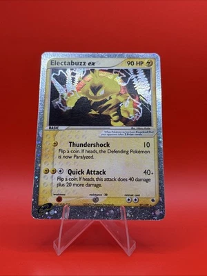 Electabuzz ex 97/109 Pokémon Ruby and Sapphire Vintage Holo ex Card 2003 - Image 1 of 4