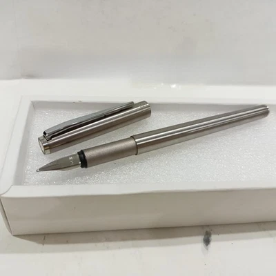 Montblanc Noblesse 1122 Pluma Estilográfica Acero Inoxidable Cepillado Original VP286 Foto 1 de 4