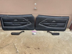 MUSTANG II DOOR PANELS 1974 1975 1976 1977 1978 MUSTANG Cobra ii Black - Picture 1 of 6