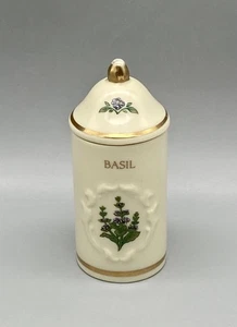 Lenox SPICE GARDEN BASIL Spice Jar with Lid vintage 1992 - 97 replacement - Picture 1 of 6
