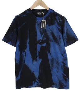 DIESEL T-Just-B84 Men T-Shirt S Black Tricot Stretchy Crew Collar RRP€150 * - Picture 1 of 9