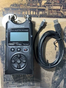 TASCAM DR-40 Linear PCM Recorder Digital Audio Recorder Black Used - Picture 1 of 5