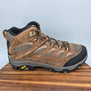 Merrell Moab 3 Botas Medianas Para Hombres 14 Anchas Cuero Marrón Impermeables Aire Libre Senderismo - Imagen 1 de 9