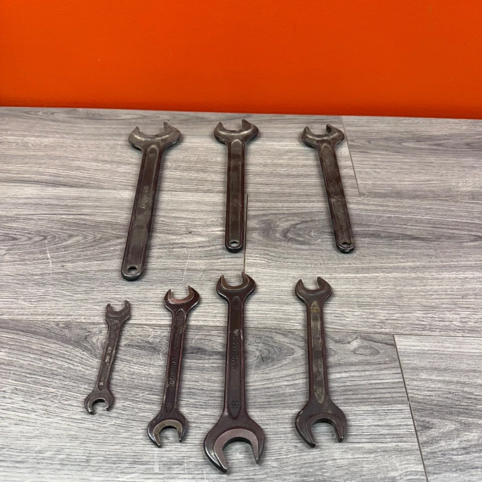 Juego de llaves Dowidat vintage - Maquinista - Din 984 - 36, 32, 30, 22, 19, 17, 14 Foto 1 de 4