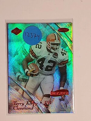 1999 Collector's Edge Masters HoloSilver Football Card #50 Terry Kirby /3500 - Image 1 of 2