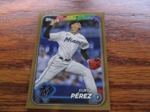 2024 Topps Serie 1 Eury Perez Future Stars Gold Border Marlins - Bild 1 von 3