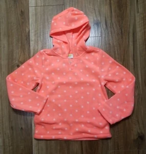 NWT Crazy 8 Girl's Size M 7/8 Polka Dot Hooded Fleece Pullover ( K 039 ) - Picture 1 of 5