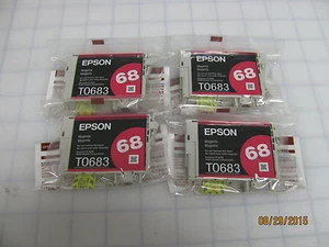 4pc Epson T0683 T068320 68 Magenta Ink Cartridge High Capacity of T0693 T069320 - Picture 1 of 1