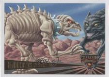 1995 Fleer Ultra Skeleton Warriors Baddog vs Stalker #76 1k3