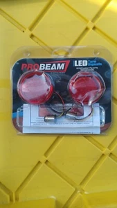 Custom Dynamics Probeam Rear 1157 Red Ring LED Turn Signal HARLEY DAVIDSON - Picture 1 of 3