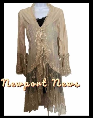  Cárdigan de encaje elegante vintage Newport News para mujer 6 Foto 1 de 4