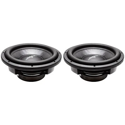 (2) NEW SKAR AUDIO VD-12 D4 12" 800W MAX DUAL 4 SHALLOW MOUNT SUBWOOFERS - PAIR - Image 1 of 4