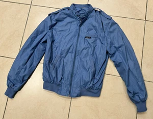 Members Only Jacket XL Zip Up Coat Blue Windbreaker Mens Fashion VTG - Picture 1 of 17