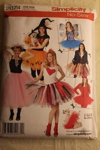 Disfraz Tutú Simplicidad SIN COSER Perro Patrón 2074 Hágalo Usted Mismo Talla Única Misses y Mascota - Imagen 1 de 5