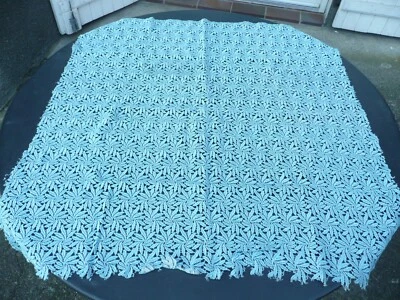 dentelle bleu vintage  ancienne  - Photo 1/4