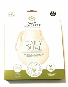 Unisex Daily Concepts Exfoliating Dual Texture Body Scrubber Gentle Mild - Picture 1 of 5