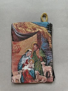 Geburt Christi Jesus Gobelin Tasche, Maria, Hl. Josef, Religiös Christus Geschenk - Bild 1 von 10