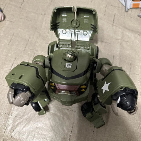 Transformers Animated BULKHEAD Voyager Class Figure Hasbro 2008 (See Notes Below Cover
