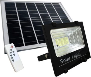 Faro 600W SMD Con Pannello Solare Sensore Crepuscolare Con Telecomando - Foto 1 di 4
