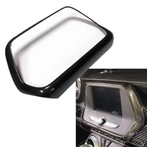 Carbon Fiber Navigation Panel 7" 8" Large Screen Cover Radio Trim for Camaro 16+ - Picture 1 of 2