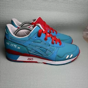 BAIT x ASICS GEL LYTE III PAQUETE ANILLO AZUL CAPITÁN AMÉRICA ROJO 2012 EE. UU. Talla 11 H20DJ - Imagen 1 de 11