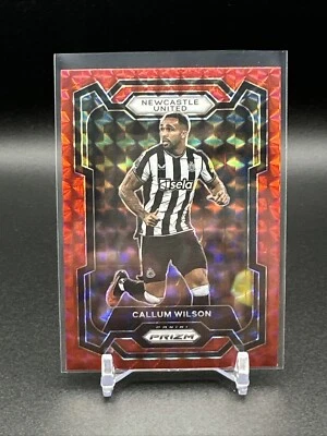 2023-24 Panini Prizm Premier League Callum Wilson #70 Red Mosaic Newcastle Card - Image 1 of 3